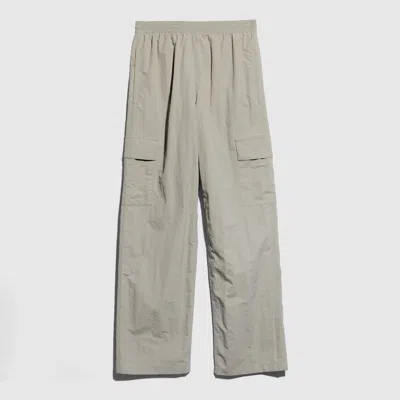 Gucci Froissé Nylon Faille Cargo Pants In Green