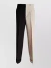 Gucci Front Pleated Two-tone Trousers