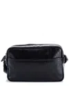 Gucci Front Pocket Camera Bag Gg Crystal Coated Canvas Mini (authentic Pre-loved) In Black