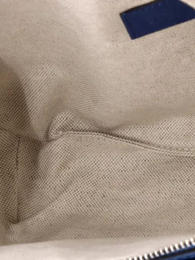 Pre-owned Gucci Front Pocket Gg Embossed Perforated Leather Belt Bag In Black