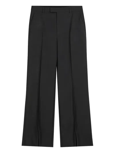 Gucci Front-slit Trousers In Blue