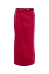 Gucci Gonna In Velluto Fucsia Donna
