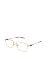 Gucci Rectangle-frame Glasses In White