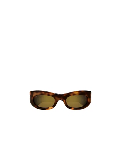 Gucci Full Frame Sunglasses In Brown