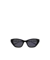 Gucci Gg1968s Linea Emblem 002 Black Silver Grey Sunglasses In Black