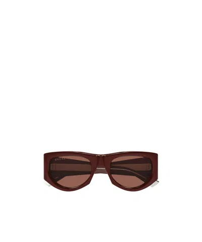 Gucci Full Frame Sunglasses In Brown
