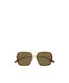 Gucci Full Frame Sunglasses In Green