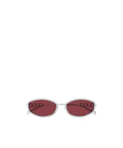 Gucci Full Frame Sunglasses In Red