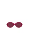 Gucci Round-frame Sunglasses In Red