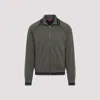 Gucci Mens New Forest Green Monogram-print Striped-trims Woven Jacket Xl In Multi