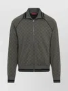 Gucci Mens New Forest Green Monogram-print Striped-trims Woven Jacket Xl In Green