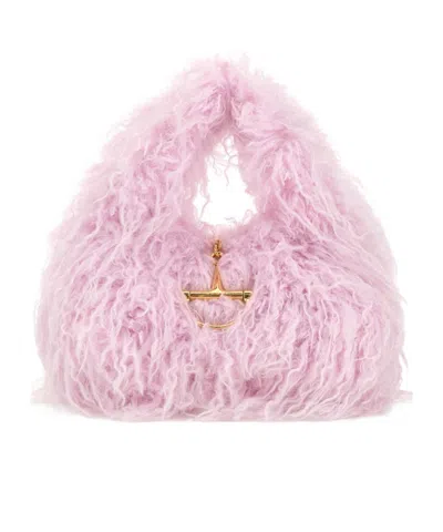 Gucci Fur Handbag In Pink