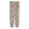 Gucci Fw21 Les Pommes Jogging Pant 'red Beige' In Multi