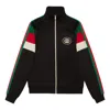 Gucci Fw22 Neoprene Zip Jacket With Web 'black'