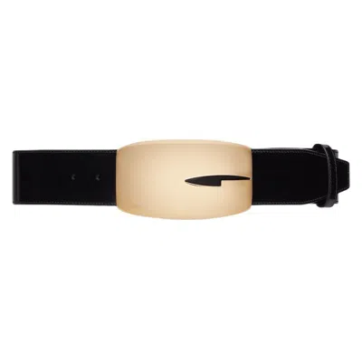 Gucci G Buckle Belt In Black