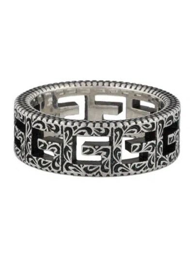 Pre-owned Gucci G Cube Ring In Multicolor