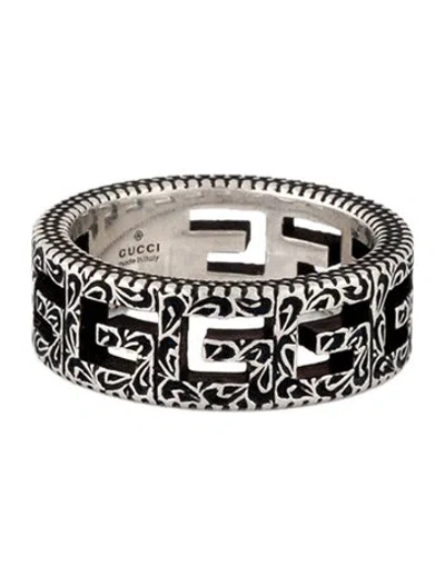Pre-owned Gucci G Cube Ring In Multicolor