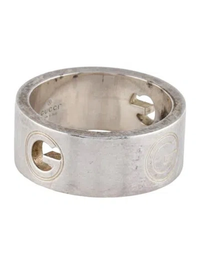Pre-owned Gucci G Cutout Ring In Multi