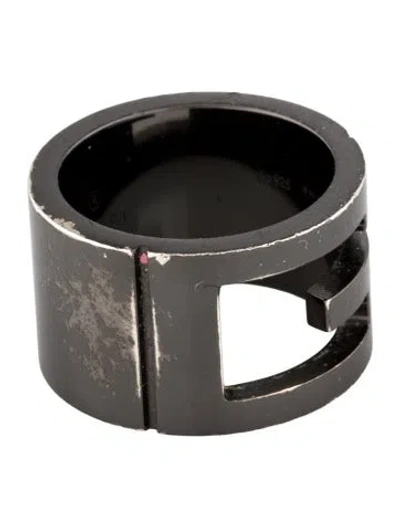 Pre-owned Gucci G Cutout Ring In Multi