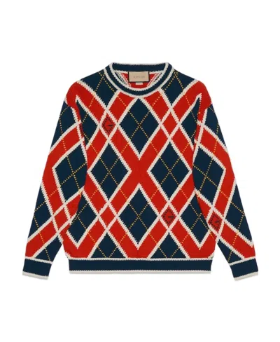 Gucci G Diamond Sweater In Black