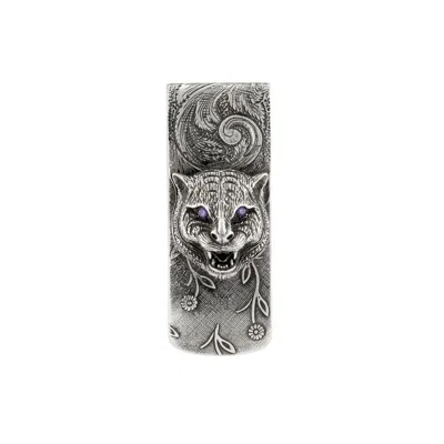 Gucci G Garden Unisex Silver-tone Money Clip Ybf52341200100u