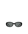 Gucci G-motif Oval-frame Sunglasses In Gray