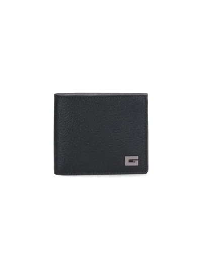 Gucci "g Quadro" Bi-fold Wallet In Black  