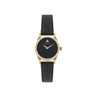 Pre-owned Gucci G-timeless Dial Leather Watch 'gold' | Women's Size Onesize