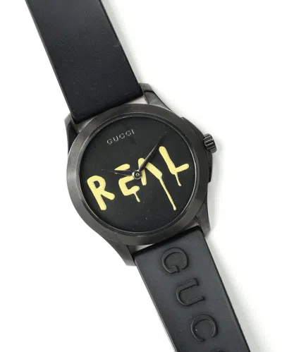 Gucci G Timeless Ghost 38mm Watch In Black