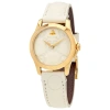 GUCCI GUCCI G-TIMELESS WHITE DIAL LADIES LEATHER WATCH YA126580