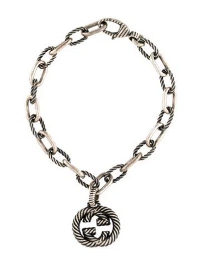 Pre-owned Gucci G Twisted Charm Bracelet, 6.5", 6.5" In Multicolor
