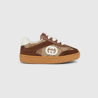 Gucci Babies' G74 Sneaker In Brown