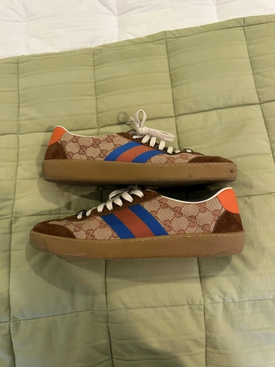 Pre-owned Gucci G74 Sneaker In Brown