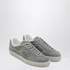 Gucci G75 Gray Sneakers In Suede Men In Animal Print