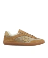 Gucci Suede And Fabric Low-top Sneakers In Multi