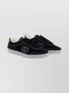 Gucci G75 Low Top Sneakers With Rubber Sole In Black