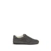 Gucci Mens G74 Tonal Canvas And Suede Sneakers In Gray
