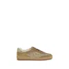 Gucci G74 Logo-patch Suede Sneakers In Brown