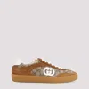 Gucci Brown G75 Sneaker In Suede And Gg Fabric Women In Brown