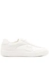 Gucci Leather-trimmed Suede And Mesh Sneakers In Off-white