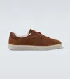 Gucci Men G75 Leather Sneakers In Brown