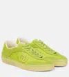 Gucci G75 Suede-trimmed Sneakers