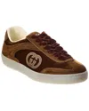 Gucci G75 Velvet & Suede Sneaker In Multi