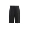 Gucci Shorts Dark Grey In Wool Twill Men In Black