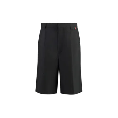 Gucci Gabardine Bermuda Shorts Men In Black