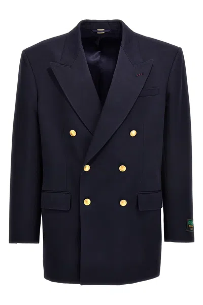 Gucci Gabardine Double Breast Blazer Jacket