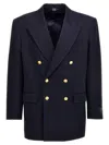 Gucci Men Gabardine Double Breast Blazer Jacket