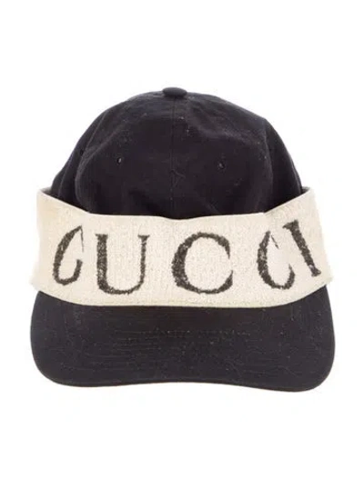 Pre-owned Gucci Gabardine Headband Baseball Cap
