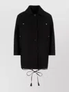 Gucci Gabardine Jacket With Collared Neck And Drawstring Hem