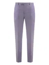 Gucci Trousers In Dry Wool Gabardine In Purple